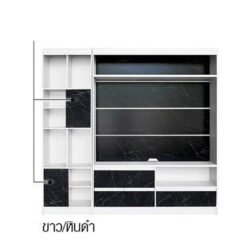 ชั้นวางทีวี หินดำหินอ่อน