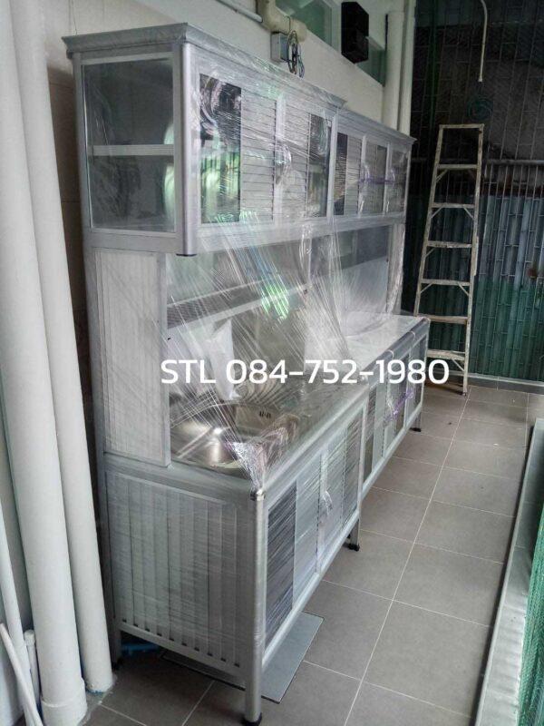 จัดส่งตู้ซิงค์โครงอะลูมีเนียม 2 ใบ