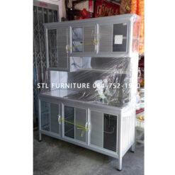 ตู้ซิงค์อ่างสแตนเลส โครงอลูมิเนียม กว้าง 150 cm