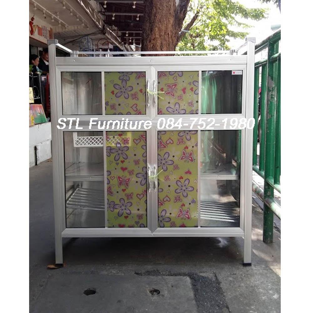 ด้านหน้าของตู้วางเตาท็อปกระเบื้อง 100 cm