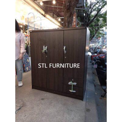 ตู้เสื้อผ้า 3 บาน เด็ก สีโอ๊ค