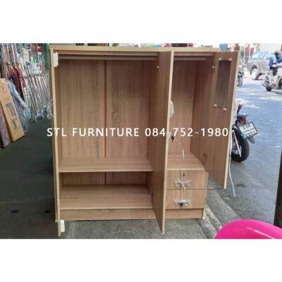 ภายในตู้เสื้อผ้า 3 บาน เด็ก สีโซลิด