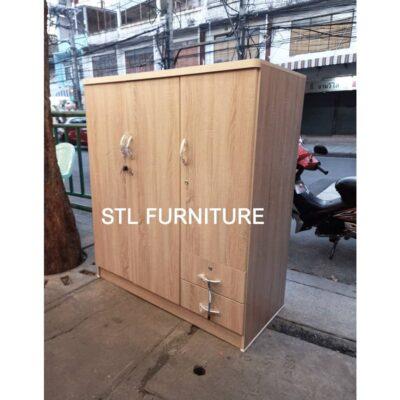 ตู้เสื้อผ้าเด็ก สีโซลิด 3 บาน