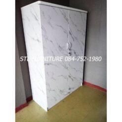 ตู้เสื้อผ้า 120 cm ลายหินออ่น