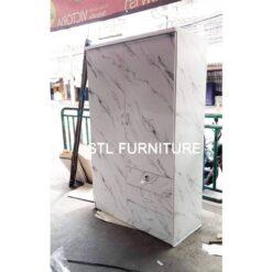 ตู้เสื้อผ้า 4 ฟุต ลายหินอ่อน 3 ลิ้นชัก