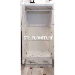 ภายใน ตู้เสื้อผ้า 80 cm ลิ้นชักคู่ ลายหินอ่อน