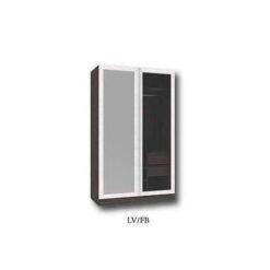 ตู้เสื้อผ้า 120 cm กระจกสีชา กระจกเงิน สี lv/fb