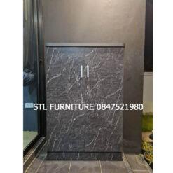 ตู้รองเท้า9ชั้น ลายหินดำ เท่ๆ