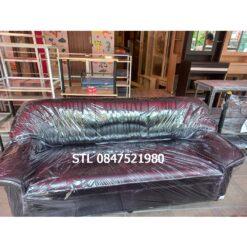 โซฟา 3 ที่นั่งสีดำ ลายคลื่น
