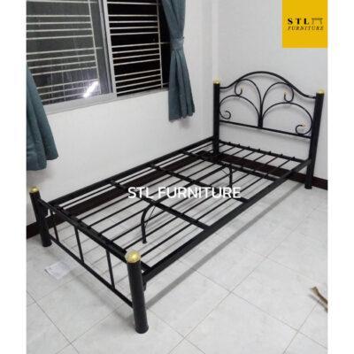 เตียงเหล็ก 3.5 ฟุต ขา 2.5 นิ้ว