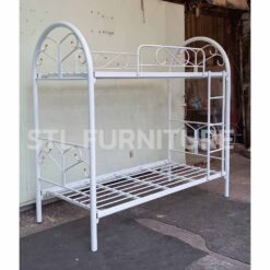 เตียง 2 ชั้น เหล็ก หัวโค้ง 3 ฟุต ด้านข้าง