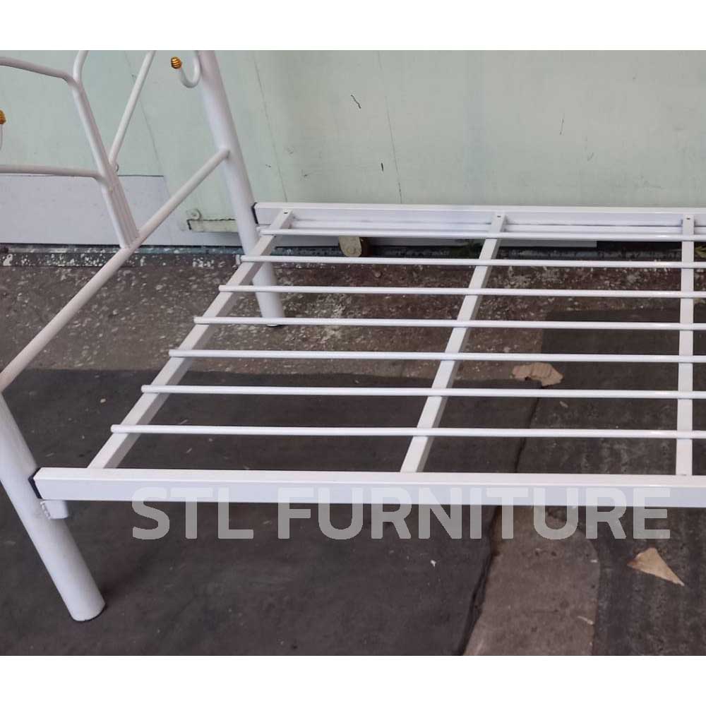 เตียง 2 ชั้น เหล็ก หัวโค้ง 3 ฟุต ลักษณะพื้นเตียง