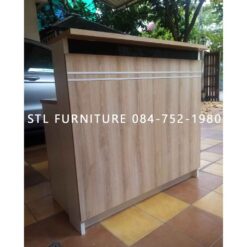 โต๊ะเคาน์เตอร์ 120 cm มีไฟ ด้านหลัง