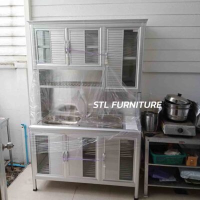 ตู้ซิงค์ล้างจาน โครงอลูมิเนียม 120 cm