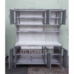 ภายใน ตู้ครัวต่อบนโครงอลูมิเนียมมุมมน ขนาด150 cm