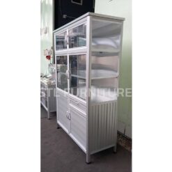 ตู้กับข้าวโครงอลูมิเนียม 120 cm ใหญ่พิเศษ ด้านข้าง