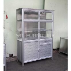 ตู้กับข้าวโครงอลูมิเนียม 120 cm ใหญ่พิเศษ หันขวา