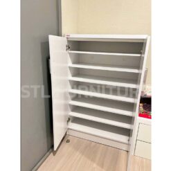 รีวิวภายในตู้รองเท้าสีขาว 80 cm