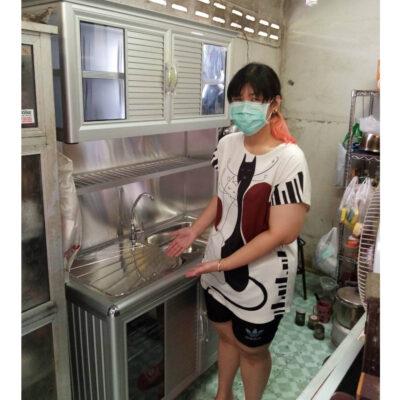 ตู้ซิงค์โครงอลูมิเนียม โดน stl furniture