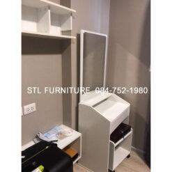 โต๊ะแป้งสีขาว พร้อมเก้าอี้