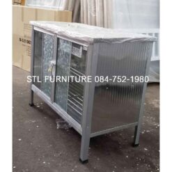 ตู้ซิงค์ 100 cm โครงเหล็ก ด้านข้าง