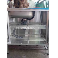 ตู้ซิงค์ 80 cm โครงเหล็ก ราคาถูก ภายใน