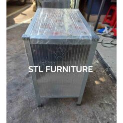 ตู้วางเตาแก๊ส 100 cm รุ่นไม่มีเสา ด้านข้าง