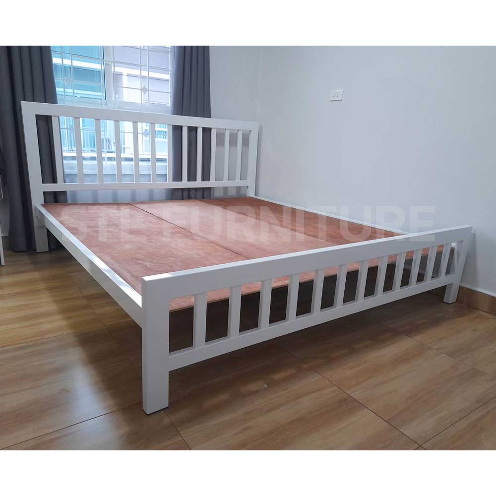 เตียงเหล็กกล่อง รุ่นแข็งแรงที่สุดในท้องตลาด ราคาโรงงาน 5 ฟุต