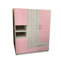 ตู้เสื้อผ้า เด็ก สีพาสเทล ชมพู