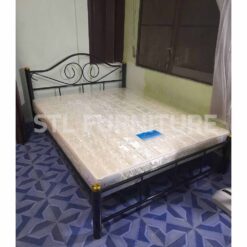 เตียงเหล็กขากลม 2.5 นิ้ว พร้อมฟูก ขนาด 5 ฟุต จัดส่งบ้านลูกค้า