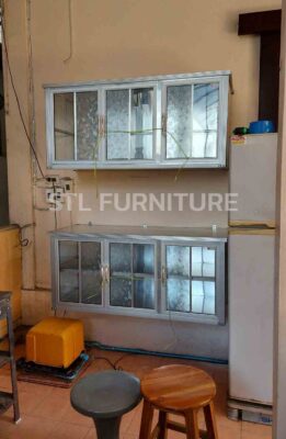 ยึดผนังตู้ลอย 100 cm บ้านลูกค้า