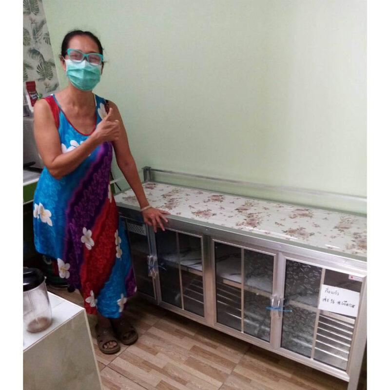 รีวิว ตู้ครัวหน้ากระเบื้อง 150 cm