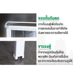 ตู้กับข้าวโครงอลูมิเนียมซันกิ 4 ฟุต สีเงิน1