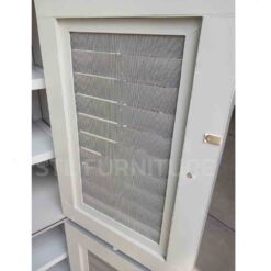 มีมุ้งลวดกันแมลงตู้รองเท้าน PVC 4 ประจูสีเทา รีวิวรูปจริง