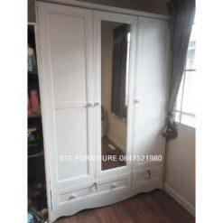 ตู้เสื้อผ้าวินเทจสีขาว มินิมอล สวยมากๆ