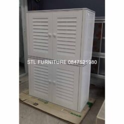 ตู้รองเท้า pvc สีขาว