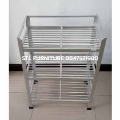 ชั้นวางจาน อลูมิเนียม ด้านหน้า