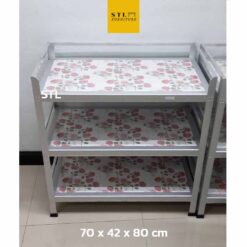 ชั้นวางของในครัว อลูมิเนียม หน้ากระเบื้อง