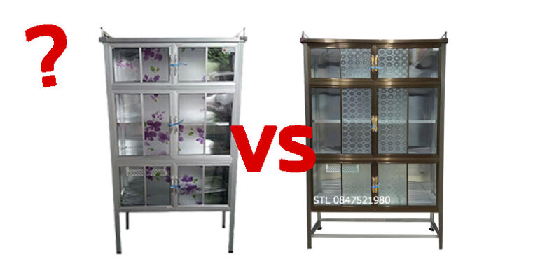 ตู้กับข้าวสีเงิน ตู้กับข้าวสีชา