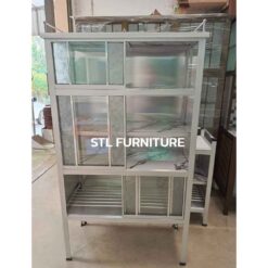 ตู้กับข้าง 3 ฟุต 6 ประตู บานสไลด์