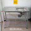 ซิงค์ล้างจาน สแตนเลส 100 cm 1 หลุม