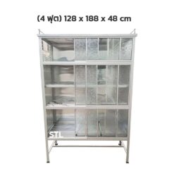 ตู้กับข้าว 4 ฟุต 6 ประตู บานเลื่อน