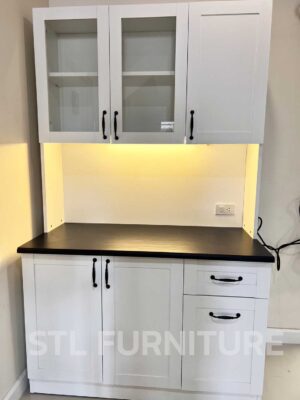 ตู้ครัววินเทจสีขาวสวยๆ