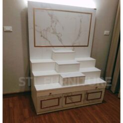 โต๊ะบูชาพระ โมเดิร์นแบบนั่ง รีวิวที่บ้านลูกค้า