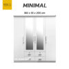 ตู้เสื้อผ้า minimal ขาว