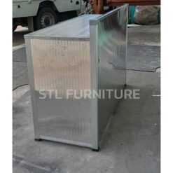 ด้านหลังตู้วางเตาซ่อนถังแก๊ส แสตนเลส