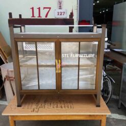 ตู้กระเบื้อง 90 cm สีชา