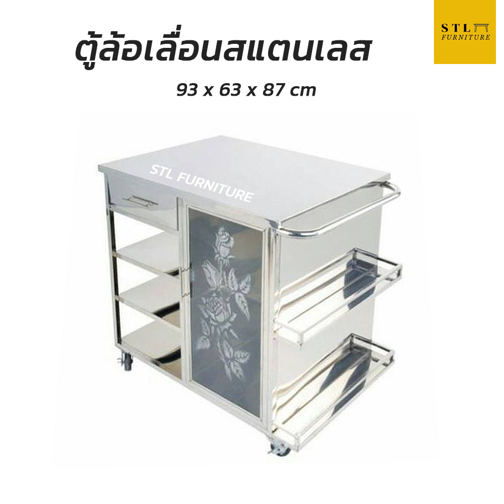 ตู้สแตนเลส มีล้อเลื่อน