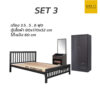 ชุดห้องนอนหอพักราคาโรงงาน เซ็ม 3 ชิ้น