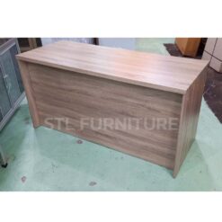 โต๊ะทำงาน 150 cm 3 ลิ้นชักข้าง สีโซลิด ด้านหลัง